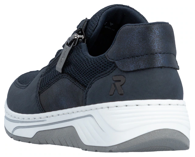 Rieker Sneaker Schnürschuh, Halbschuh, Freizeitsneaker mit Reißverschluss