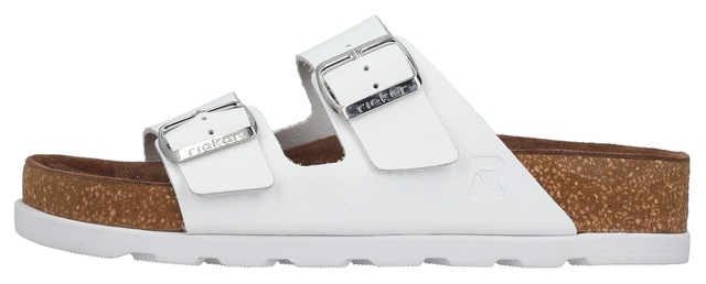 Rieker Pantolette Hausschuh, Sommerschuh, Strandschuh, Zweischnaller mit Softfußbett