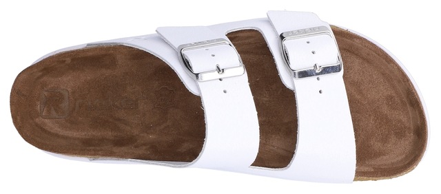 Rieker Pantolette Hausschuh, Sommerschuh, Strandschuh, Zweischnaller mit Softfußbett