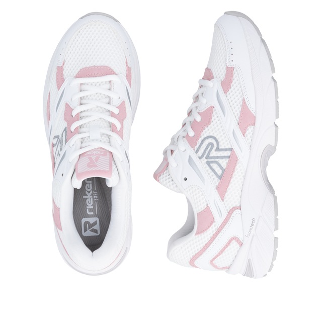 RIEKER Sport Sneaker Schnürschuh, Halbschuh, Freizeitsneaker mit Memory-Schaum