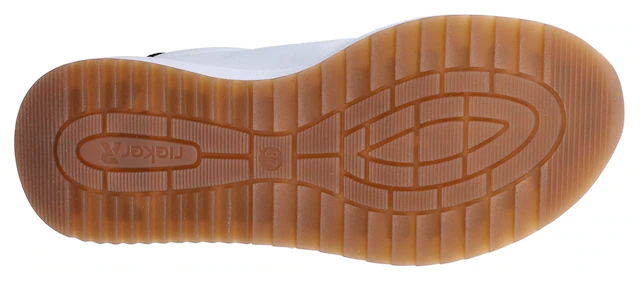Rieker Sneaker Schnürschuh, Halbschuh, Freizeitsneaker mit Kontrastbesätze