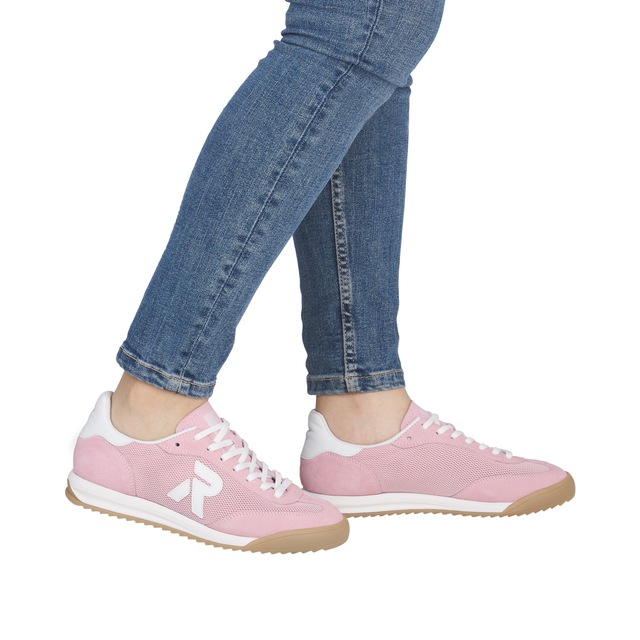 RIEKER Sport Sneaker Sportschuh, Schnürschuh, Halbschuh mit gepolstertem Schaftrand