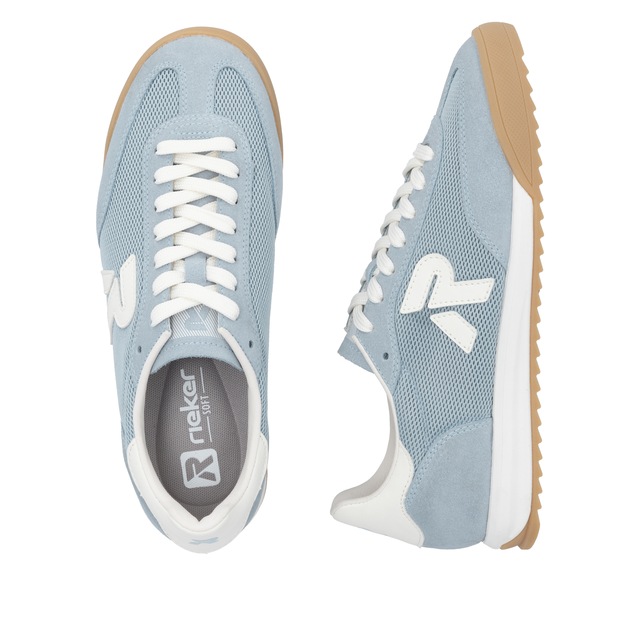 RIEKER Sport Sneaker Sportschuh, Schnürschuh, Halbschuh mit gepolstertem Schaftrand