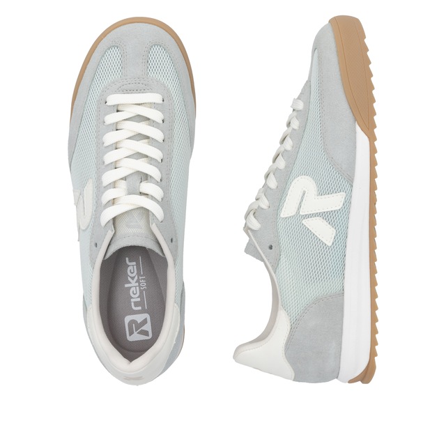 RIEKER Sport Sneaker Sportschuh, Schnürschuh, Halbschuh mit gepolstertem Schaftrand