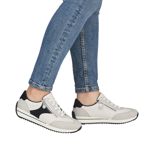 Rieker Sneaker Schnürschuh, Halbschuh, Freizeitsneaker mit Kontrastdetails