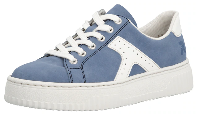 Rieker Plateausneaker Schnürschuh, Halbschuh, Freizeitsneaker mit modischer Plateausohle