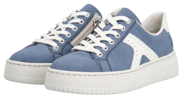 Rieker Plateausneaker Schnürschuh, Halbschuh, Freizeitsneaker mit modischer Plateausohle