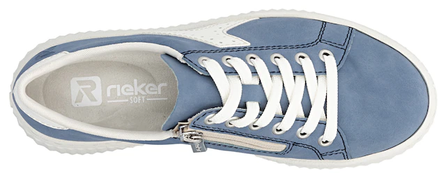 Rieker Plateausneaker Schnürschuh, Halbschuh, Freizeitsneaker mit modischer Plateausohle