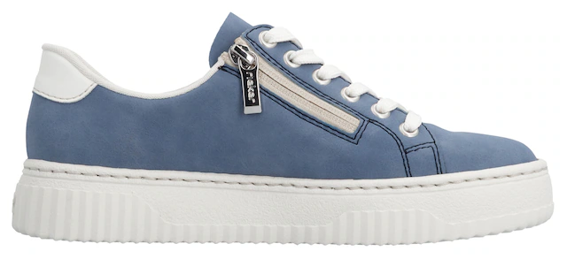 Rieker Plateausneaker Schnürschuh, Halbschuh, Freizeitsneaker mit modischer Plateausohle