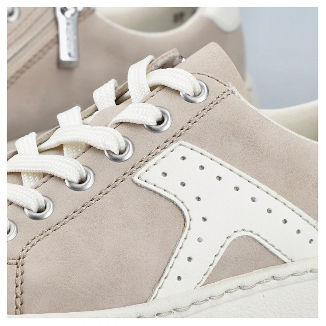 Rieker Plateausneaker Schnürschuh, Halbschuh, Freizeitsneaker mit modischer Plateausohle