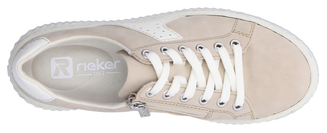 Rieker Plateausneaker Schnürschuh, Halbschuh, Freizeitsneaker mit modischer Plateausohle