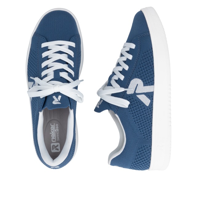 RIEKER Sport Slip-On Sneaker »Swing2GO« Schlupfschuh, Freizeitsneaker mit aufgesetzter Schnürung
