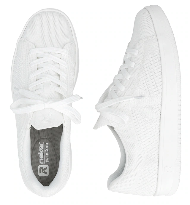 RIEKER Sport Slip-On Sneaker »Swing2GO« Schlupfschuh, Freizeitsneaker mit aufgesetzter Schnürung