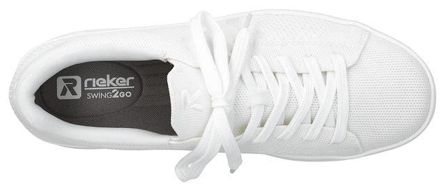 RIEKER Sport Slip-On Sneaker »Swing2GO« Schlupfschuh, Freizeitsneaker mit aufgesetzter Schnürung