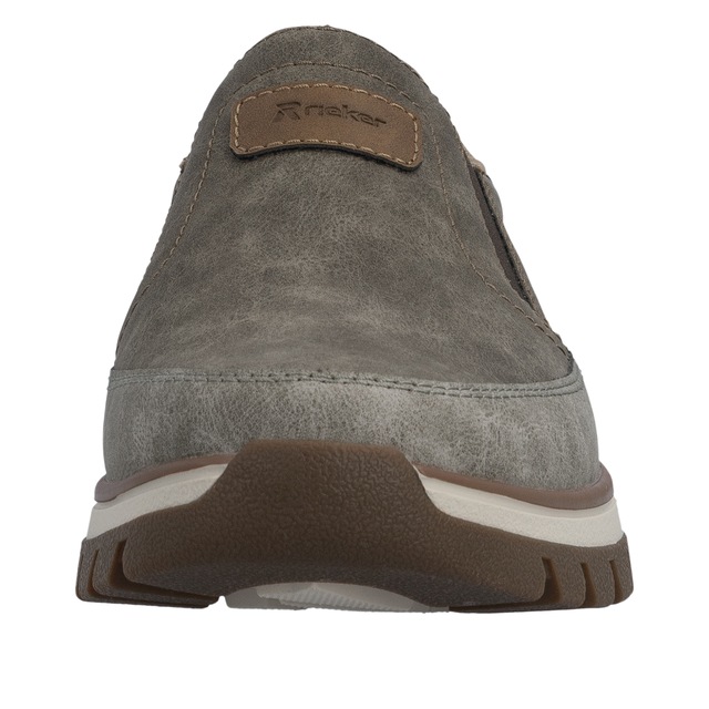 Rieker Slip-On Sneaker Slipper, Halbschuh, Freizeitsneaker mit Kontrastbesatz