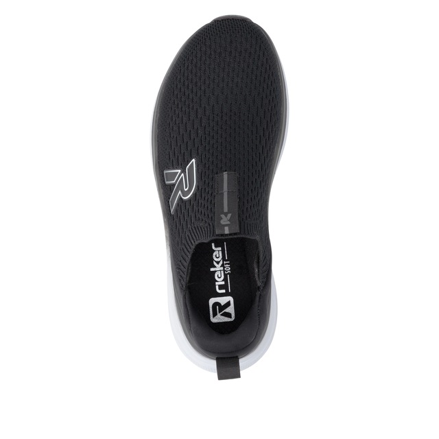 RIEKER Sport Slipper Slipper, Schlupfschuh, Freizeitsneaker mit sockenähnlichem Einstieg