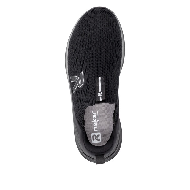 RIEKER Sport Slipper Slipper, Schlupfschuh, Freizeitsneaker mit sockenähnlichem Einstieg