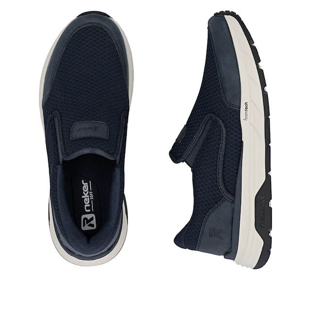 Rieker Slip-On Sneaker Slipper, Schlupfschuh, Halbschuh, Freizeitsneaker mit Gummizüge