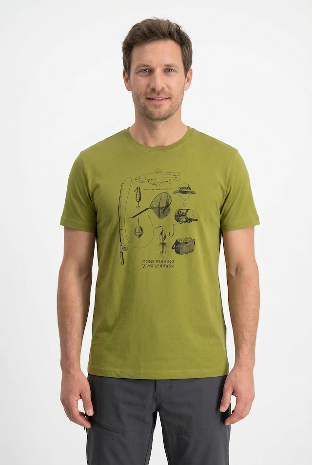 Icepeak T-Shirt »MILLINGTON« Print T-Shirt, aus Baumwolle