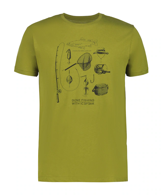 Icepeak T-Shirt »MILLINGTON« Print T-Shirt, aus Baumwolle