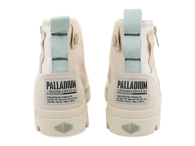 Palladium Schnürboots »PAMPA DETROIT ZIP SU« Schnürstiefel, Schnürstiefelette aus Canvas mit Reißverschluss