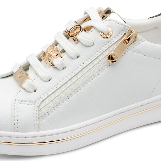 MARCO TOZZI Plateausneaker , Freizeitschuh, Halbschuh, Schnürschuh mit Logoschriftzug