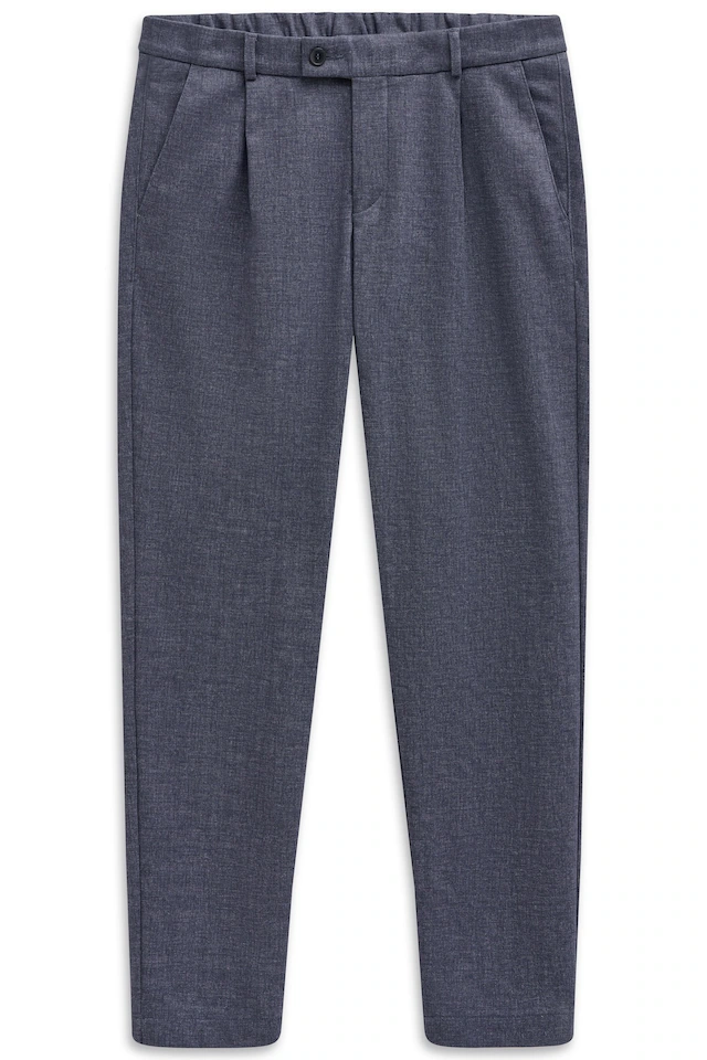 bugatti Bundfaltenhose »Tapered Fit« mit Flexcity Jersey Stretch