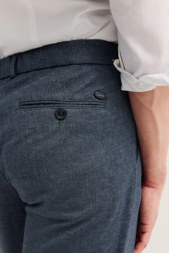bugatti Bundfaltenhose »Tapered Fit« mit Flexcity Jersey Stretch