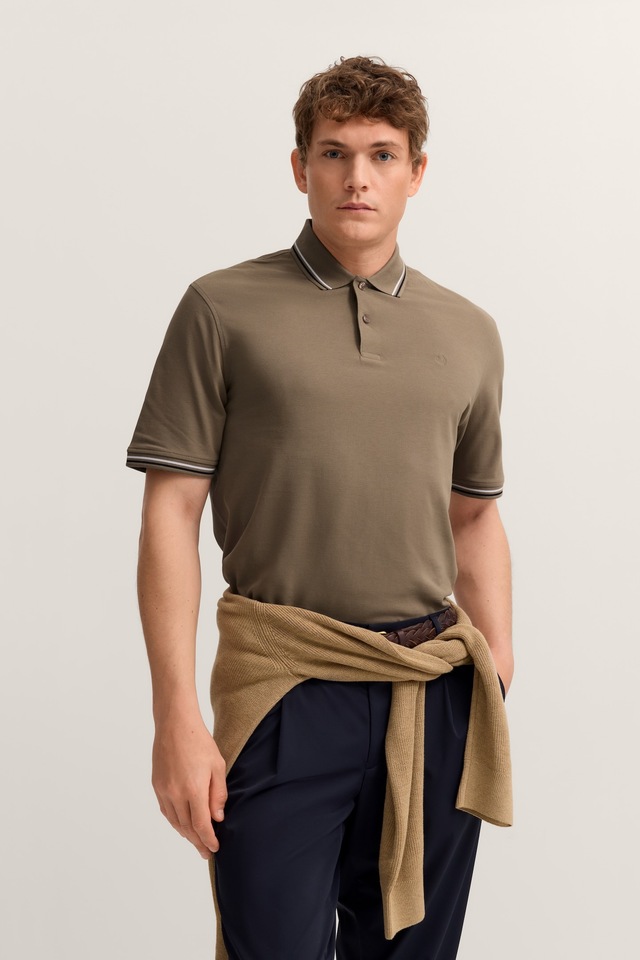 bugatti Poloshirt »Modern Fit« Basic Essential aus Baumwolle