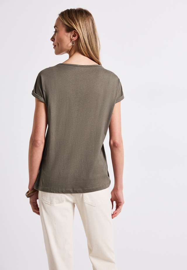 STREET ONE T-Shirt aus Baumwolle mit Stretchante