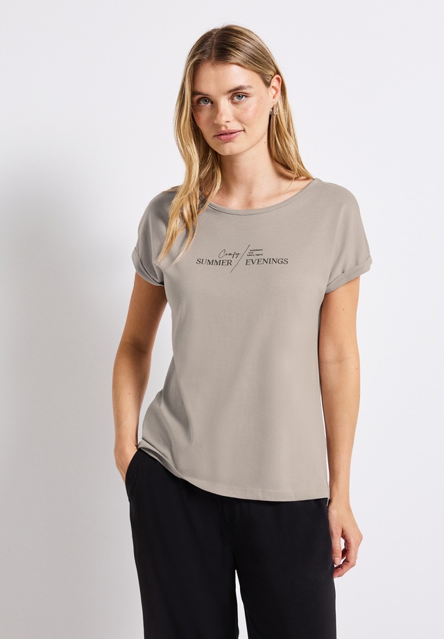 STREET ONE T-Shirt aus Baumwolle mit Stretchante