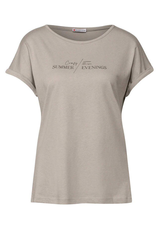 STREET ONE T-Shirt aus Baumwolle mit Stretchante