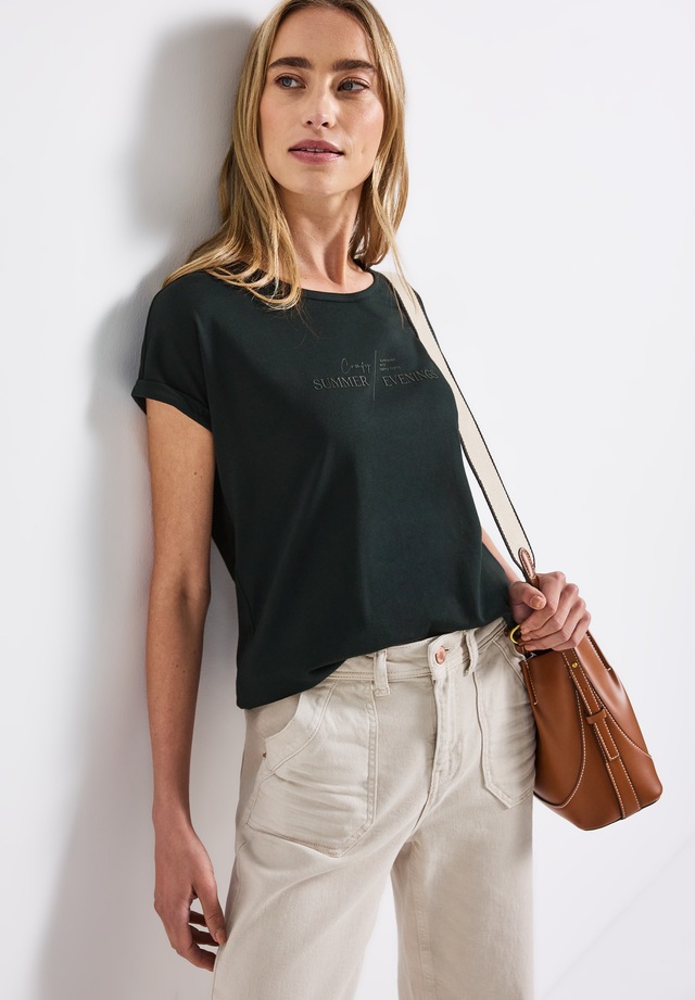 STREET ONE T-Shirt aus Baumwolle mit Stretchante