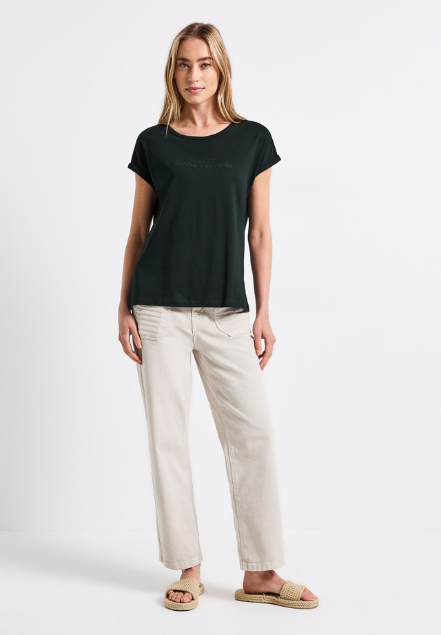 STREET ONE T-Shirt aus Baumwolle mit Stretchante