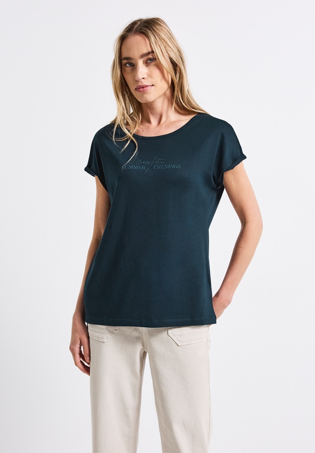 STREET ONE T-Shirt aus Baumwolle mit Stretchante