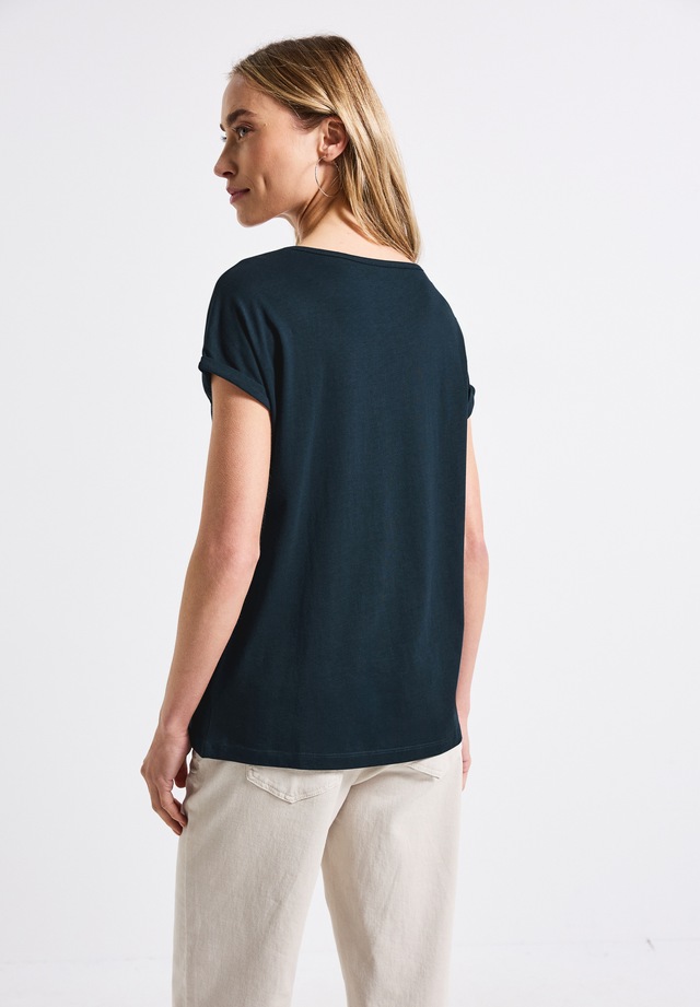 STREET ONE T-Shirt aus Baumwolle mit Stretchante