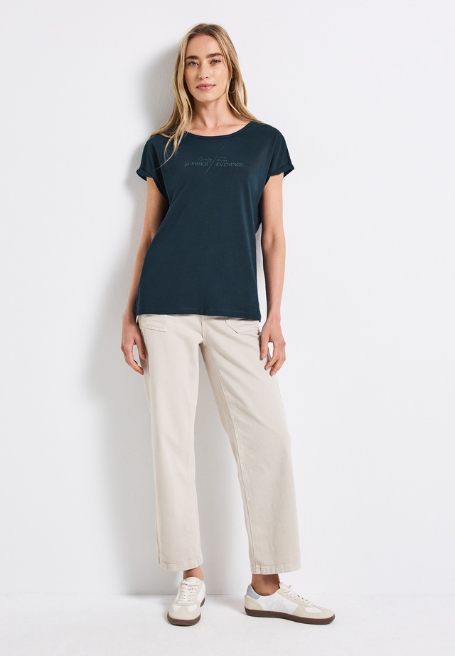 STREET ONE T-Shirt aus Baumwolle mit Stretchante