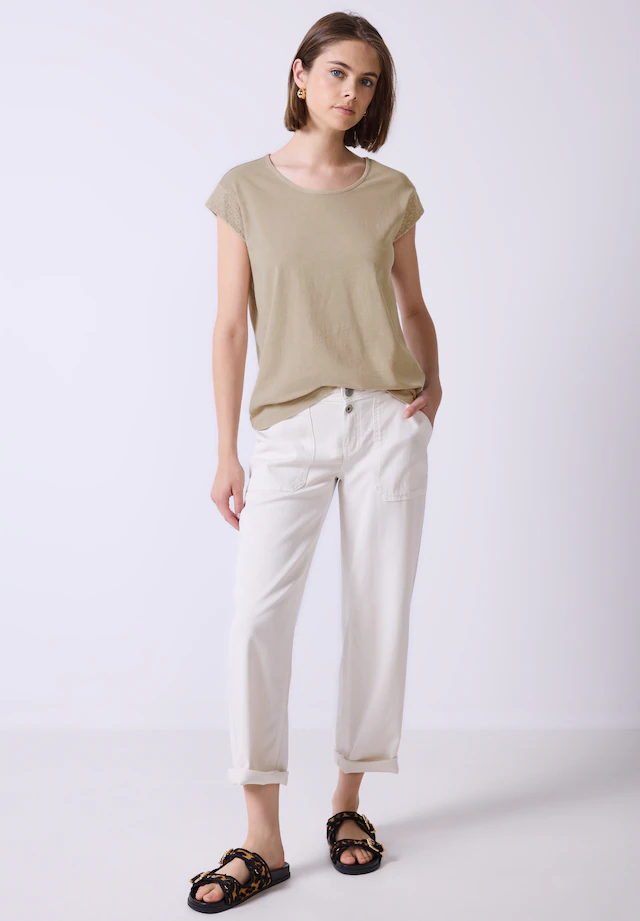 STREET ONE STUDIO T-Shirt aus reiner Baumwolle