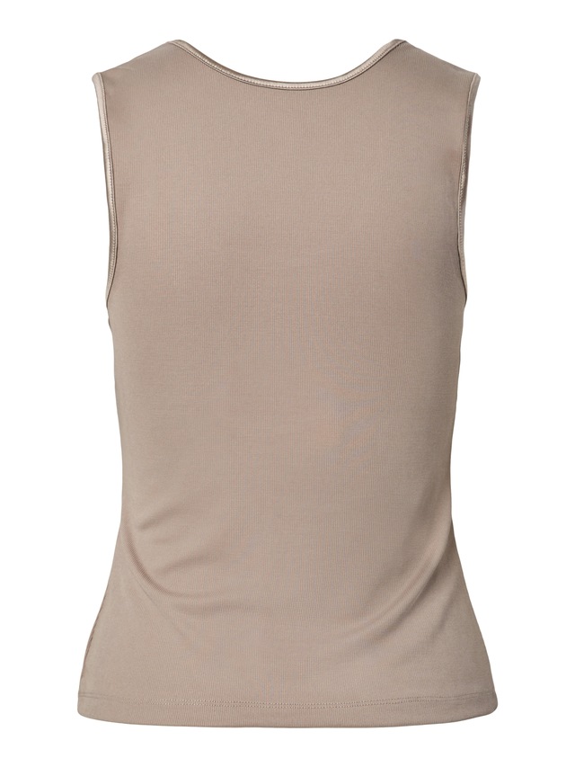 Y.A.S Tanktop »YASPALOMA TANK TOP NOOS« mit Satinpaspel