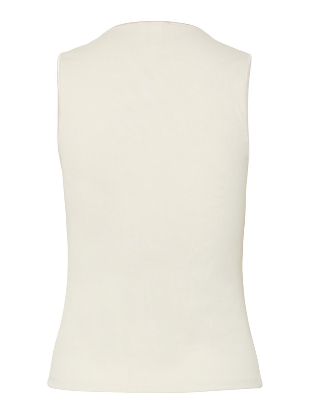 Y.A.S Tanktop »YASPALOMA TANK TOP NOOS« mit Satinpaspel