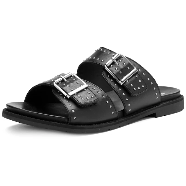 Ara Pantolette »ELBA« Blockabsatz, Schlupfschuh mit kleinen Nieten verziert, G-Weite (=weit)