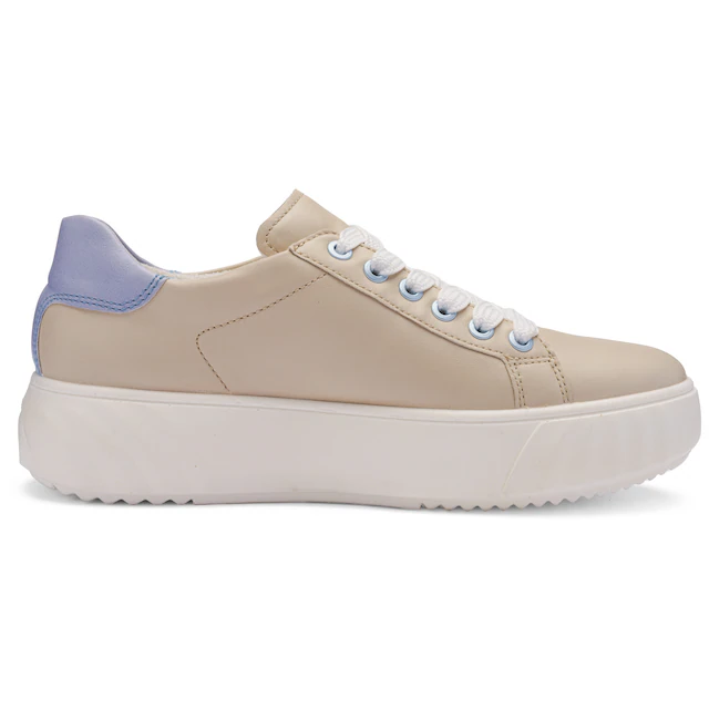 Ara Plateausneaker »MONACO« Freizeitschuh, Halbschuh, Schnürer mit Kontrastbesatz, H-Weite