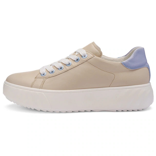 Ara Plateausneaker »MONACO« Freizeitschuh, Halbschuh, Schnürer mit Kontrastbesatz, H-Weite