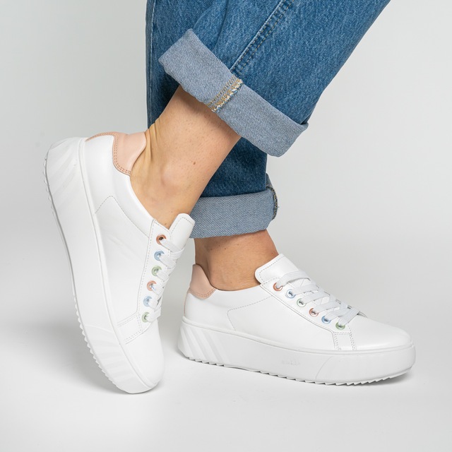 Ara Plateausneaker »MONACO« Freizeitschuh, Halbschuh, Schnürer mit Kontrastbesatz, H-Weite