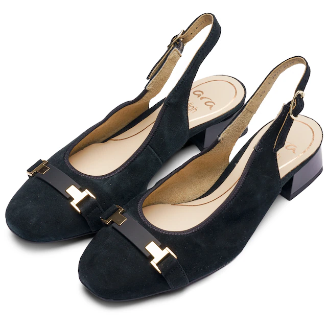 Ara Slingpumps »GRAZ« , Blockabsatz, Businessschuh, mit verstellbarer Schnalle, H-Weite