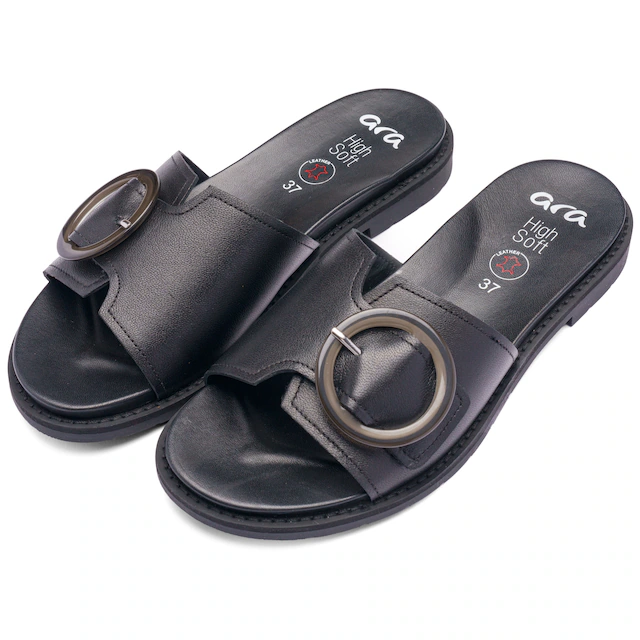 Ara Pantolette »ELBA« Sommerschuh, Schlupfschuh mit Zierschnalle, in Weite G (= weit)