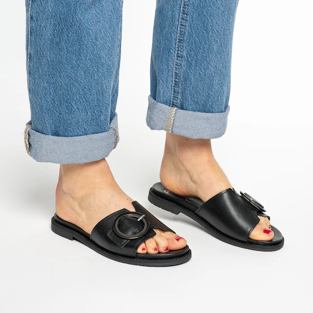 Ara Pantolette »ELBA« Sommerschuh, Schlupfschuh mit Zierschnalle, in Weite G (= weit)