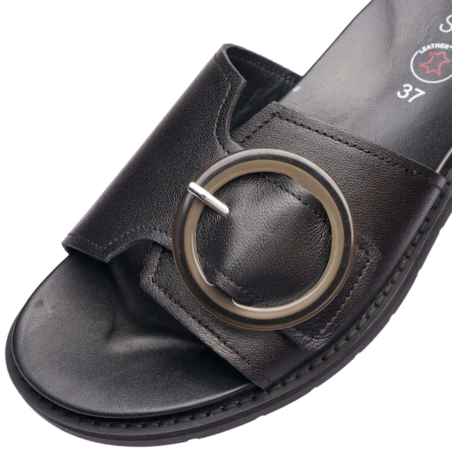 Ara Pantolette »ELBA« Sommerschuh, Schlupfschuh mit Zierschnalle, in Weite G (= weit)