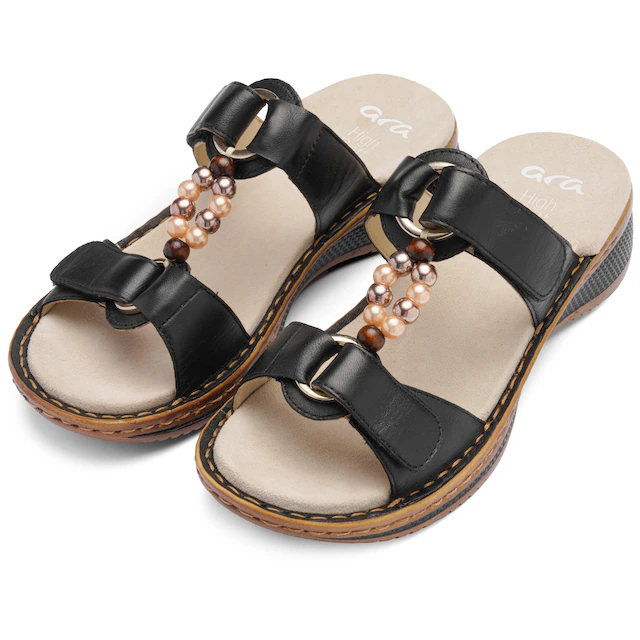 Ara Pantolette »HAWAII« Schlupfschuh, Komfortschuh mit Klettverschlüsse, G-Weite