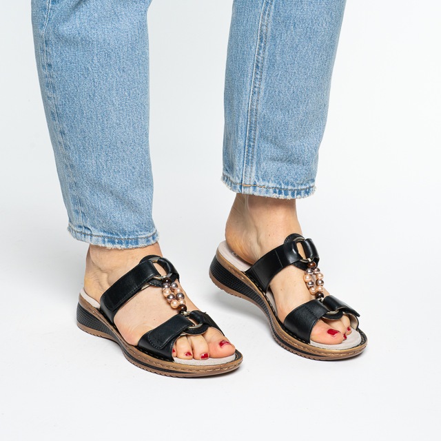 Ara Pantolette »HAWAII« Schlupfschuh, Komfortschuh mit Klettverschlüsse, G-Weite